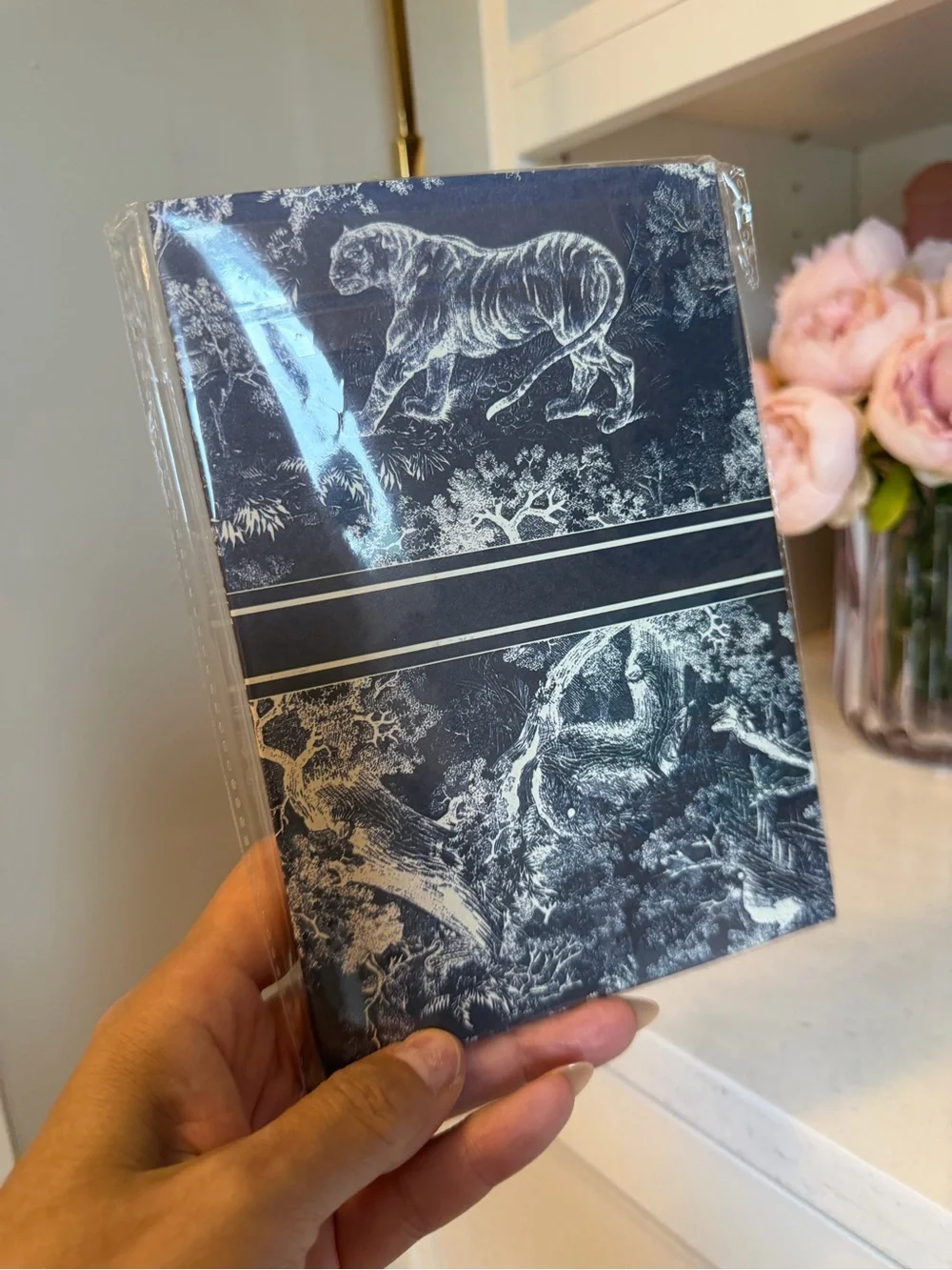 Blue and white iconic Dior Parfums ~ art journal made for Christian Dior GWP